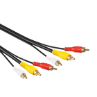 Gold-plated - Tulp composiet audio/videokabel - RCA male naar RCA male - Cinch kabel - 5 meter