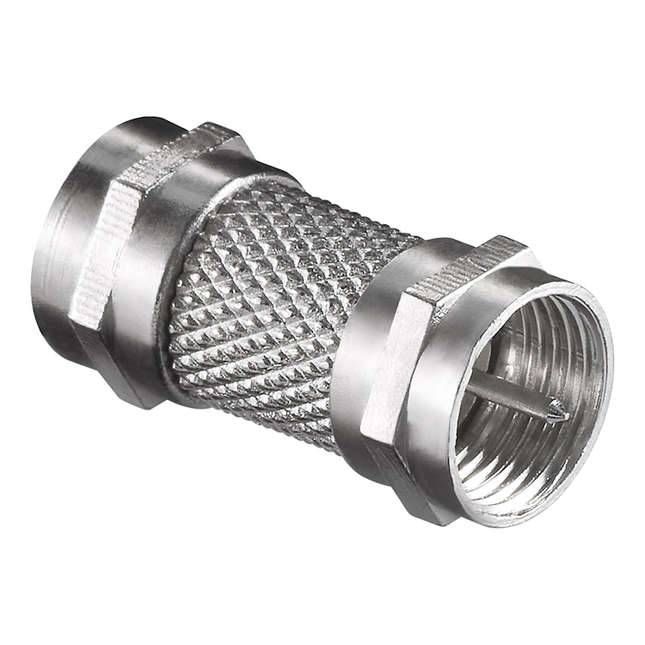 F-connector -  F-stekker (m) naar F-stekker (m)