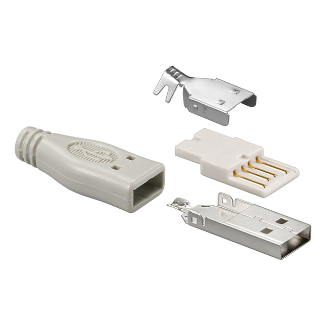 Goobay USB 2.0 - USB-A connector - Zelf te solderen