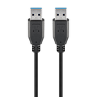 USB A naar USB A kabel - USB 3.0 - 5 meter - Zwart