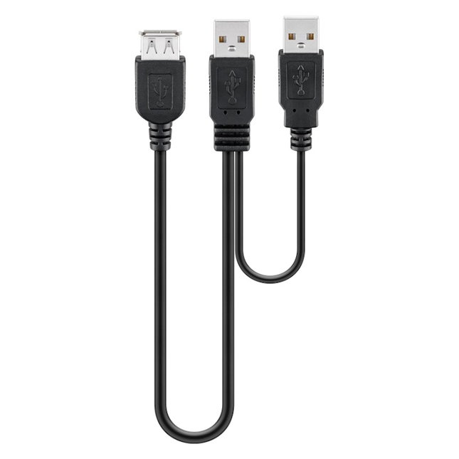USB 2.0 Dual-Power data & voedingskabel