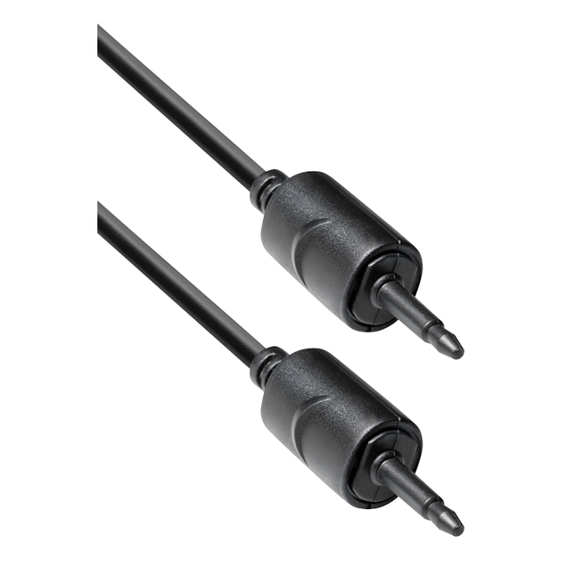 Mini Toslink kabel - 3 meter - Mini Toslink naar Mini Toslink - 2.2 mm - Zwart