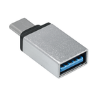 Transmedia USB-C male naar USB-A Female adapter - USB 3.0 - OTG - Grijs