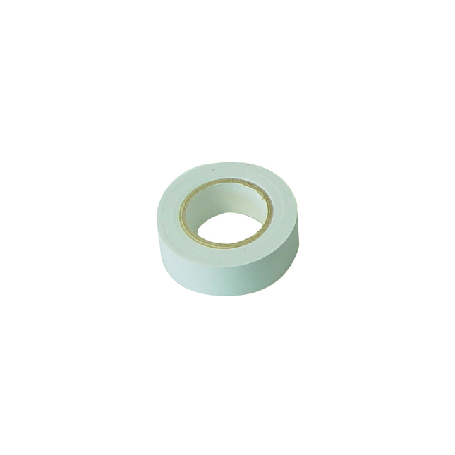 Isolatietape - 10 meter - 19 mm breed - Wit