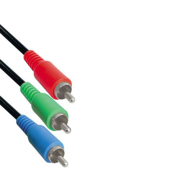 Tulp component RGB videokabel - 10 meter  - RCA male naar RCA male - Cinch kabel