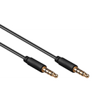 3.5 mm jack audiokabel - 30 cm - Gold-plated - Transmedia Slim