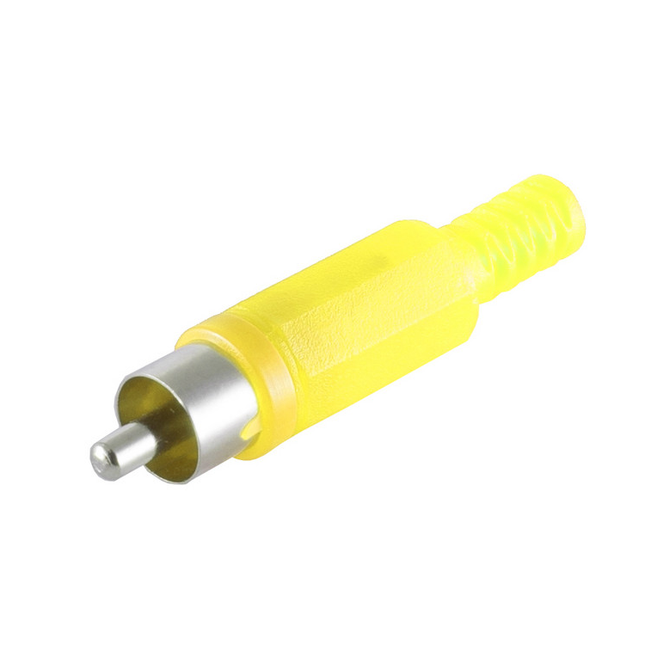 RCA soldeerstekker - Geel (S-CONN)