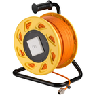 S/FTP Cat 7a netwerkkabelhaspel - 90 meter - Oranje - 100% koper