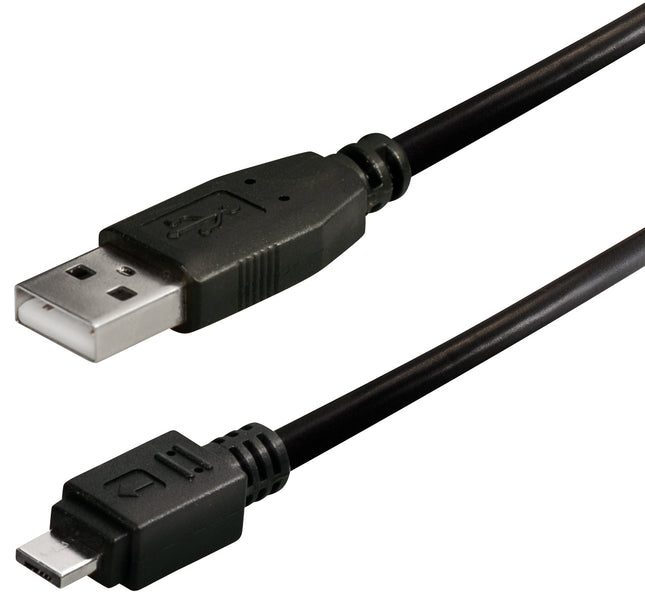 USB A naar 'Micro-USB-A' verloop - USB 2.0 - Zwart - 20cm