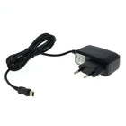 Thuislader met USB mini B - Vaste kabel - 1,1 meter - Zwart