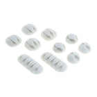 kabelklem - zelfklevend - 30x30 mm - 10 stuks -  Wit