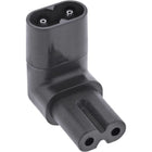 C7 - C8 stroomadapter - haaks - Zwart