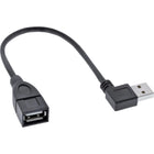 USB 2.0 male naar USB 2.0 female - Horizontaal haakse verloopkabel