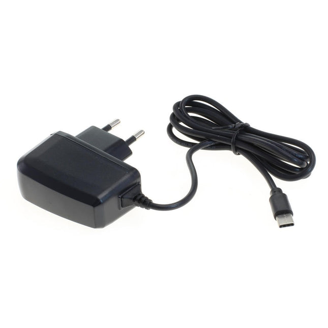 OTB USB C lader -  Vaste kabel - 2A - Zwart - 1,10 meter