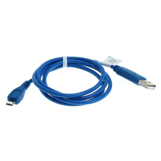 USB-A naar Micro-USB verloopkabel - 95 cm - USB 2.0 - Blauw