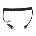 Micro-USB datakabel – Spiraalkabel – Micro USB naar USB-A - 35 cm tot 95 cm