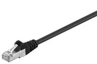 50 cm Cat 5e F/UTP netwerkkabel – Zwart