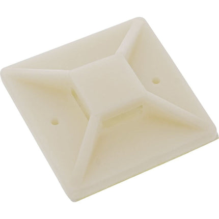 kabelklem - zelfklevend - 25x25 mm - 10 stuks -  Wit
