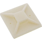 kabelklem - zelfklevend - 25x25 mm - 10 stuks -  Wit