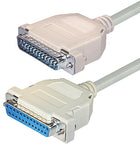Seriële RS232 Null Modemkabel – 25-pins SUB-D (m) naar 25-pins SUB-D (v) – 1,8 meter