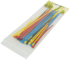 kabelbinders - 50 stuks - 2 maten - kleurenmix