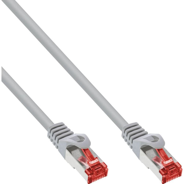 1 meter Cat 6 S/FTP (PiMF) netwerkkabel - 100% koper - Grijs
