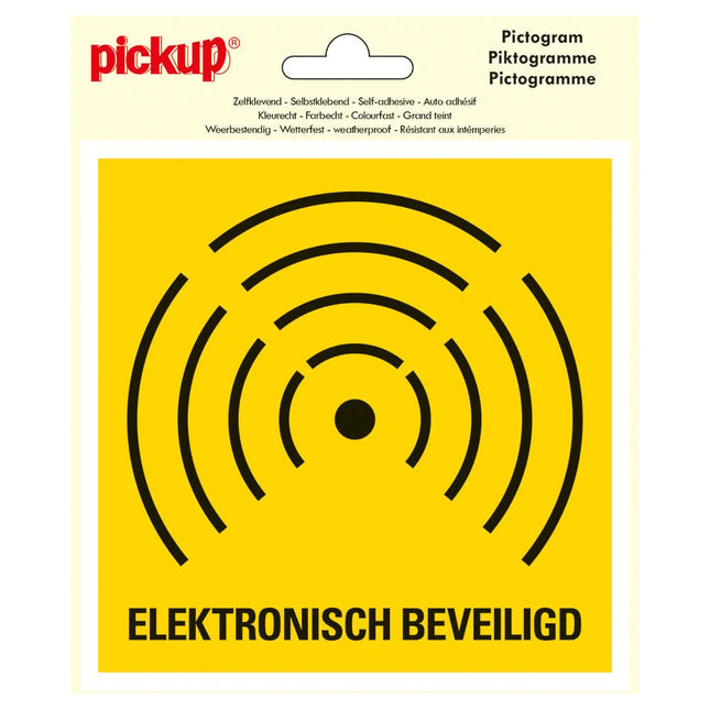 PickUp sticker - Elektronisch beveiligd -  15x15 cm