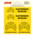 PickUp sticker - Elektronisch beveiligd -  4 op 1 - 15x15 cm