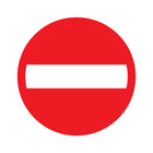 Pickup bord verboden doorgang- rond - diameter 30 cm
