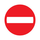 Pickup bord - zelfklevend - verboden toegang - Rond - Diameter 20 cm