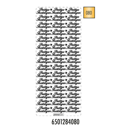 PickUp hobbysticker - 284 prettige feestdagen- Goud - 2 stuks per verpakking