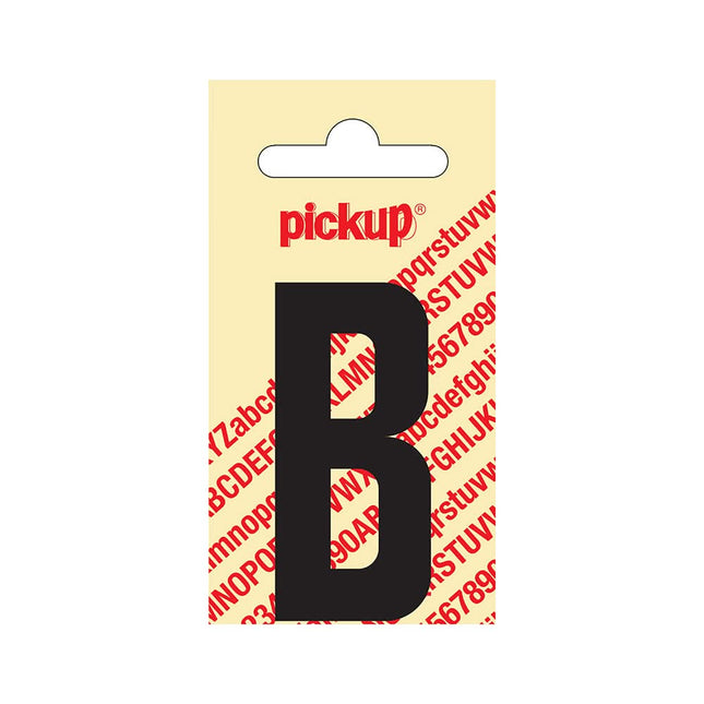 PickUp sticker - Plakletter  B - Nobel - Zwart - 60 mm