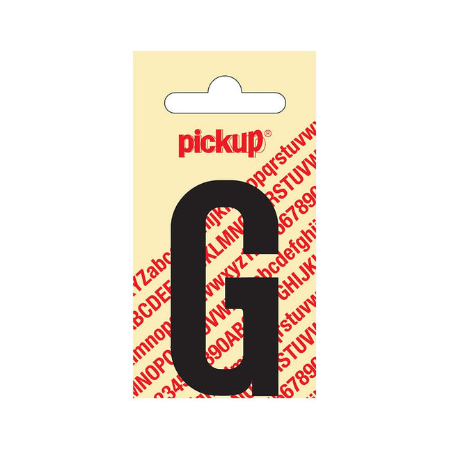 PickUp sticker - Plakletter  G - Nobel - Zwart - 60 mm