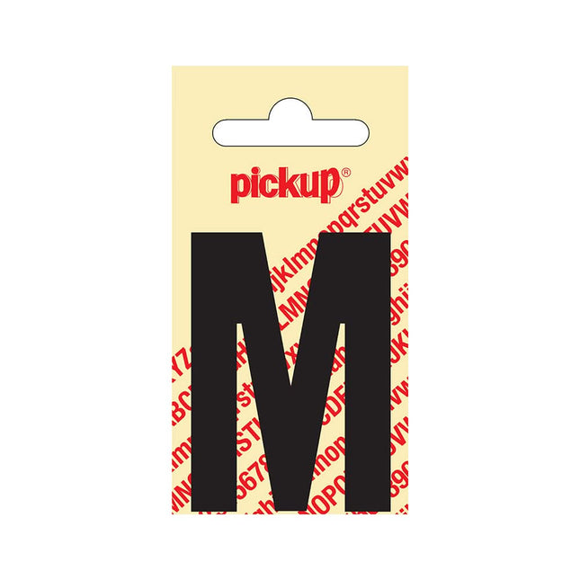 PickUp sticker - Plakletter  M - Nobel - Zwart - 60 mm