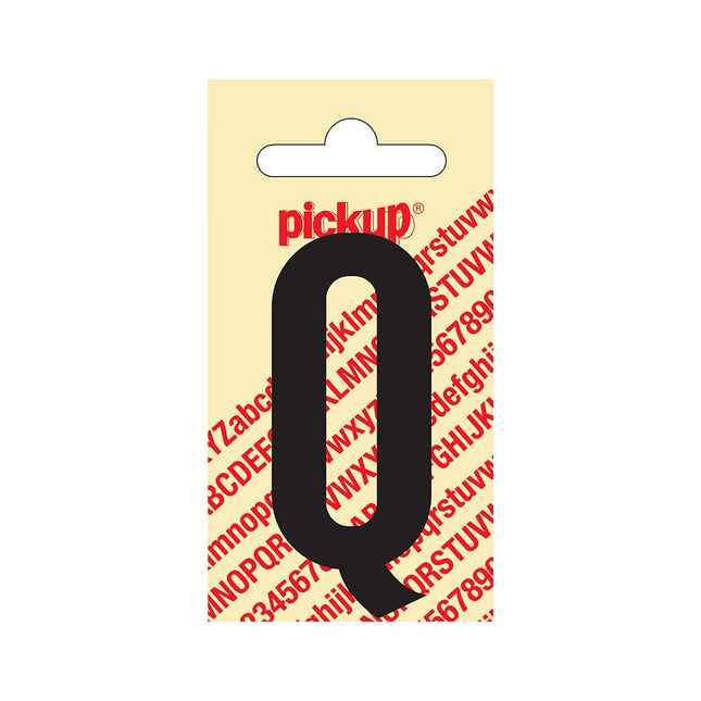 PickUp sticker - Plakletter  Q - Nobel - Zwart - 60 mm