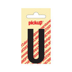 PickUp sticker - Plakletter  U - Nobel - Zwart - 60 mm