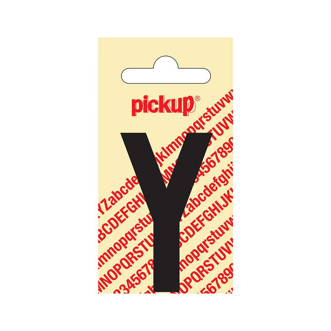 PickUp sticker - Plakletter  Y - Nobel - Zwart - 60 mm