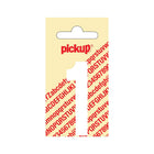 PickUp sticker - Plakcijfer 1 - Nobel - Wit - 60 mm