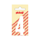 PickUp sticker - Plakcijfer 4 - Nobel - Wit - 60 mm