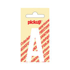 PickUp sticker - Plakletter  A - Nobel - Wit - 60 mm