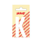PickUp sticker - Plakletter  K - Nobel - Wit - 60 mm