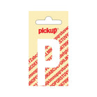 PickUp sticker - Plakletter  P - Nobel - Wit - 60 mm