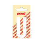 PickUp sticker - Plakletter  U - Nobel - Wit - 60 mm