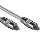 Toslink kabel - 1 meter - Toslink naar Toslink - 6 mm - Grijs