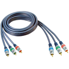 Gold-plated - Premium tulp component RGB videokabel - 1,5 meter  - RCA male naar RCA male - Cinch kabel