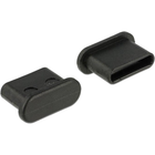 Afsluit cover - Poortbeschermer voor USB-C female poorten - Zonder greep - 10 stuks- zwart