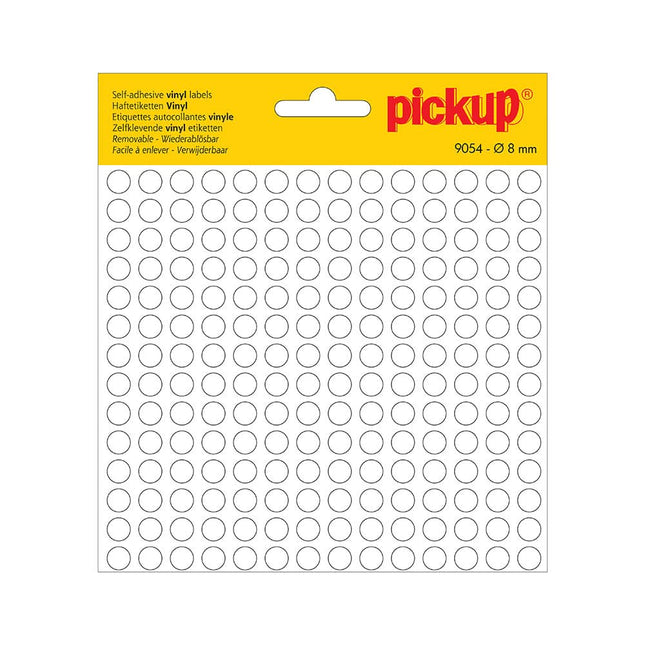 Pickup Stickers stippen - Wit - vinyl - 8 mm
