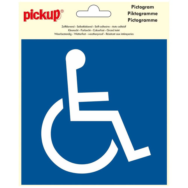 PickUp sticker - Toegankelijk voor rolstoel - 15x15 cm