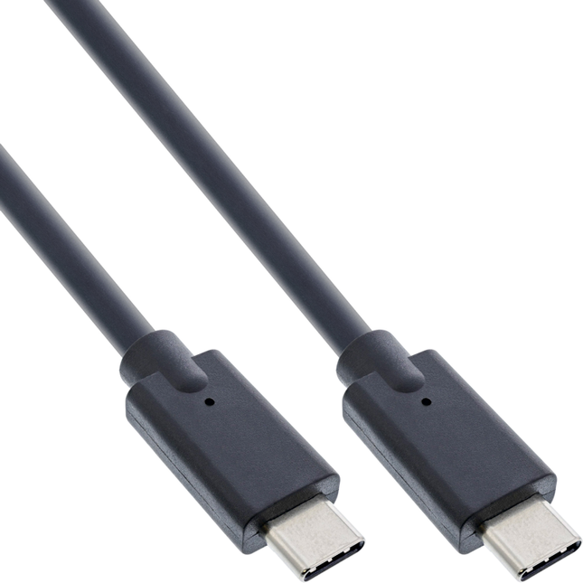 Inline USB kabel - USB 3.2  - USB-C - 5 meter - PD 60 watt - Zwart