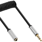 4 polige 3.5 mm jack audio verlengkabel - 50 cm - Gold-plated - InLine Slim